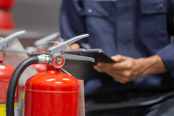 Fire extinguisher inspection