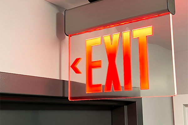 Exit lighting